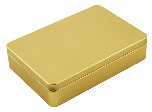 GOLD BLECHDOSE 185x125x40mm